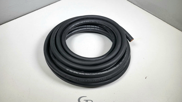 Bulk 1/0 AWG OFC Tru Spec #TeamWeldingWire Copper Wire Black.