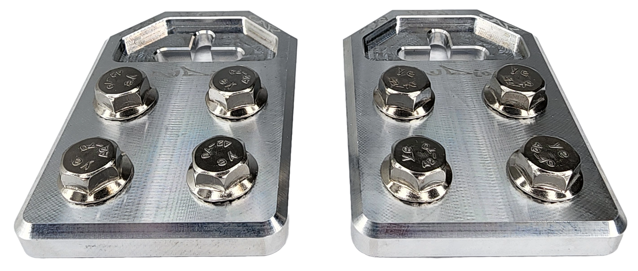 Sky High Car Audio Flat 4 Spot Aluminum Battery Terminals Pair - Audio Sellerz