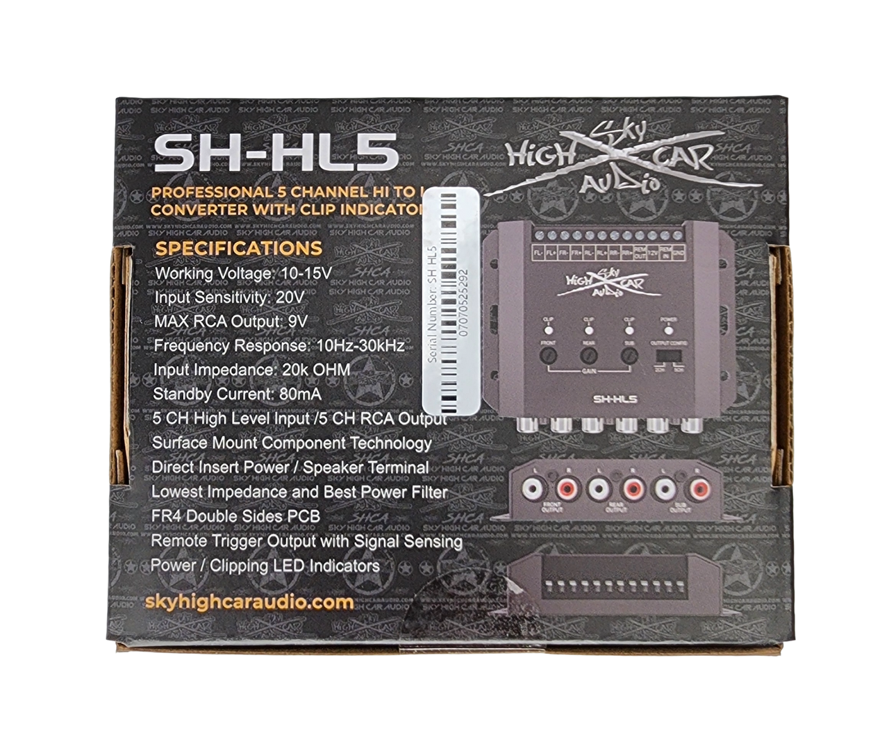 Sky High Car Audio 5 Channel Hi To Low Converter