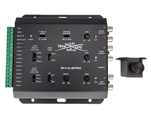 Sky High Car Audio SH-HL6PRO 6-Channel Hi to Low Converter with Remote Bass Control - Audio Sellerz