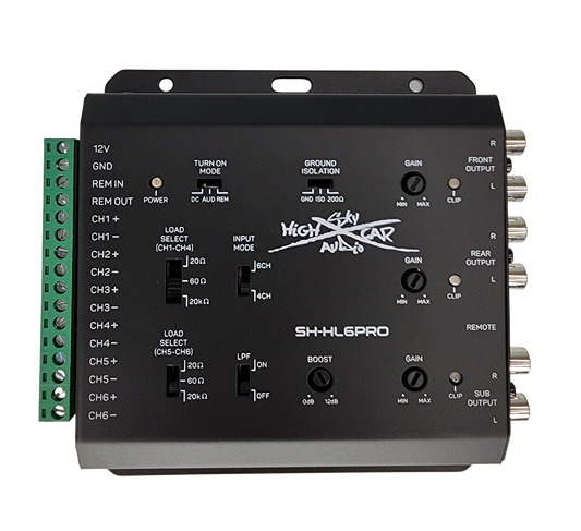 Sky High Car Audio SH-HL6PRO 6-Channel Hi to Low Converter with Remote Bass Control - Audio Sellerz