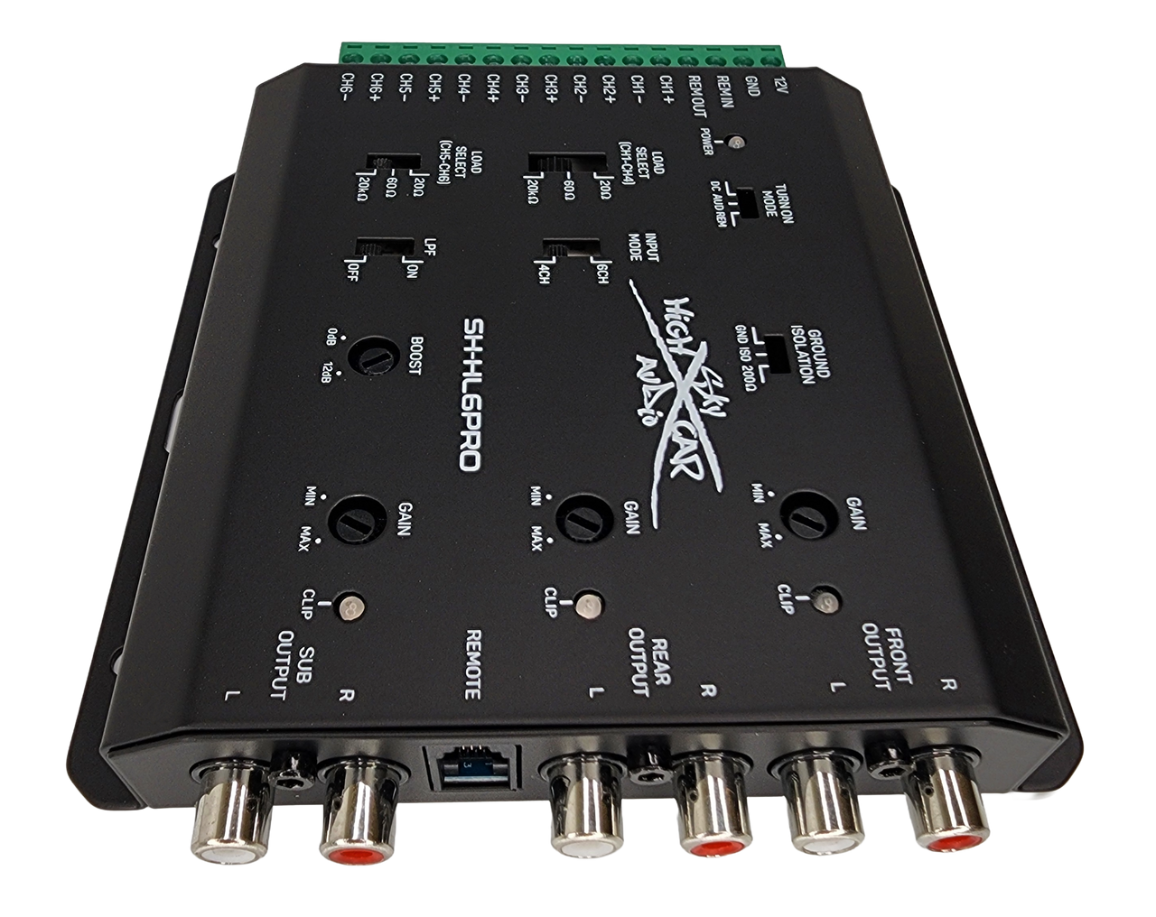 Sky High Car Audio SH-HL6PRO 6-Channel Hi to Low Converter with Remote Bass Control - Audio Sellerz