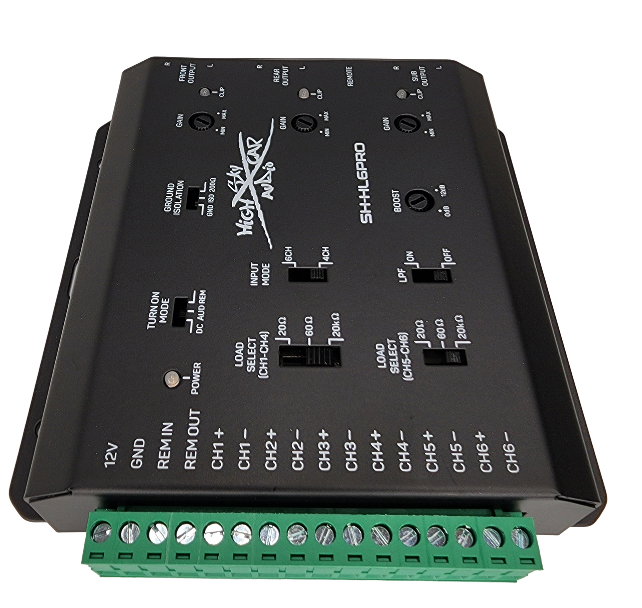 Sky High Car Audio SH-HL6PRO 6-Channel Hi to Low Converter with Remote Bass Control - Audio Sellerz