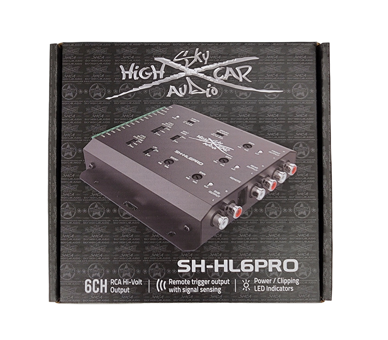 Sky High Car Audio SH-HL6PRO 6-Channel Hi to Low Converter with Remote Bass Control - Audio Sellerz