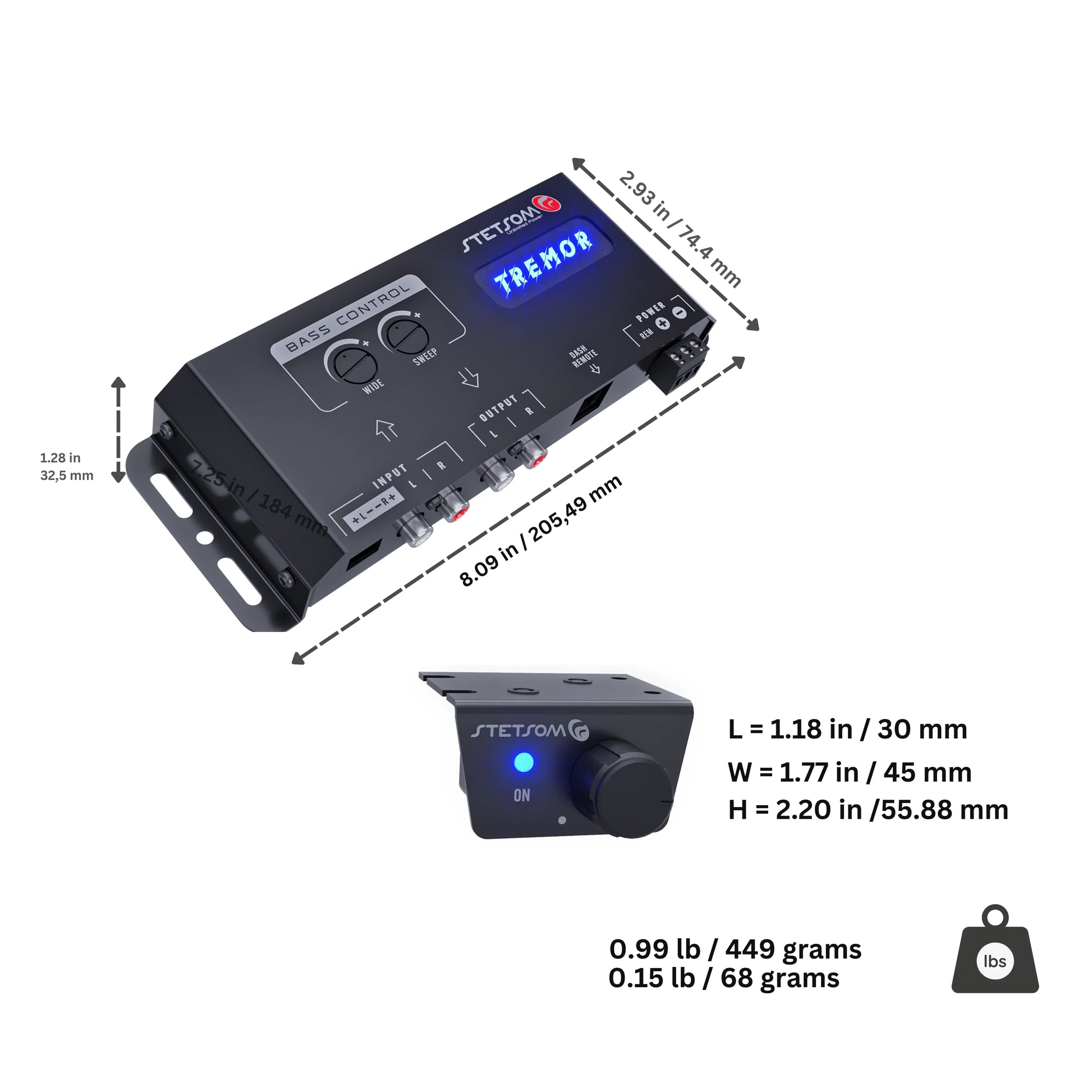 Stetsom STT42 Tremor Bass Restoration Processor & Bass Control - Audio Sellerz
