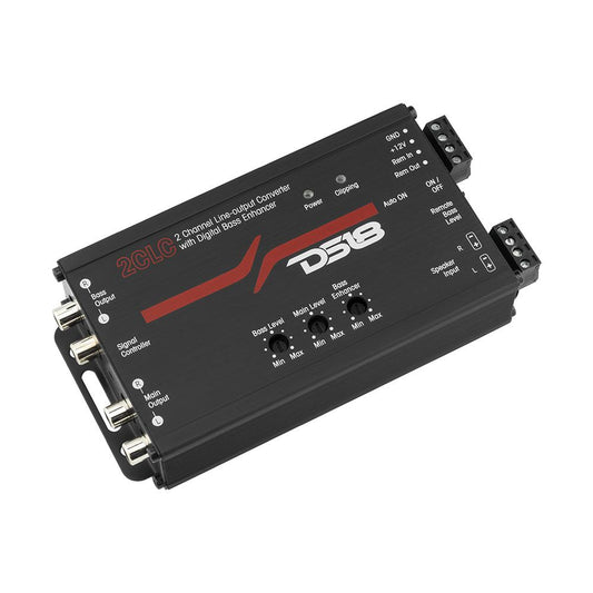 2-Channel Line Output Converter with Digital Bass Enhancer.