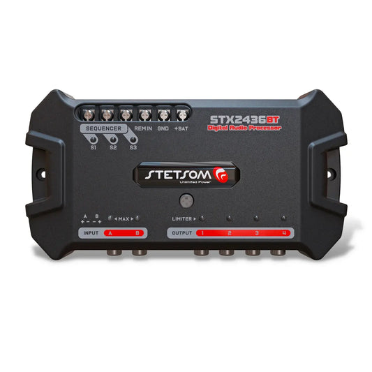 Stetsom STX 2436BT Bluetooth DSP Crossover & Equalizer 4 Output Processor.