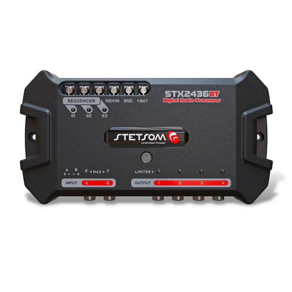Stetsom STX 2436BT Bluetooth DSP Crossover & Equalizer 4 Output Processor.