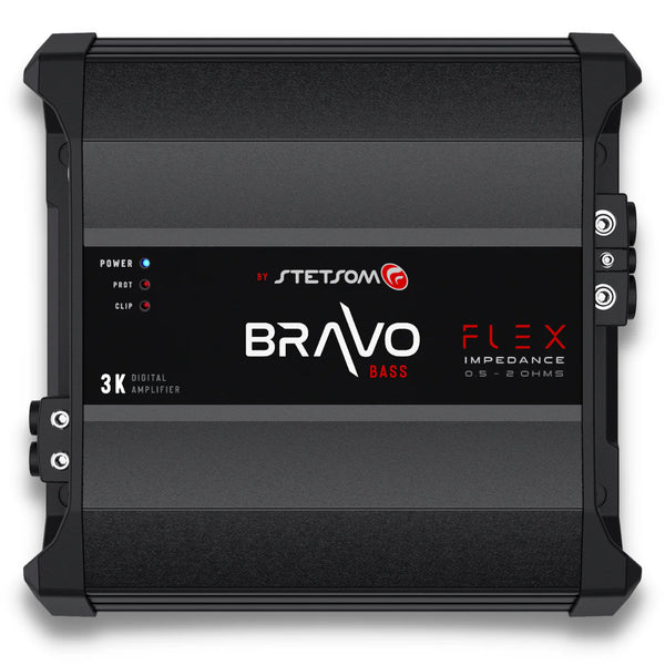 Stetsom Bravo Bass Flex 3K 0.5-2 Ohm Monoblock Car Amplifier - Audio Sellerz