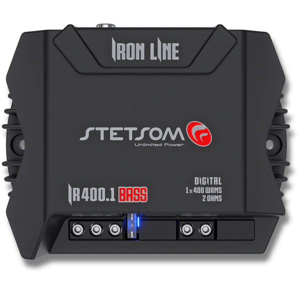 Stetsom IR 400.1 BASS Iron Line Digital Amplifier – 400W RMS 2 Ohm - Audio Sellerz