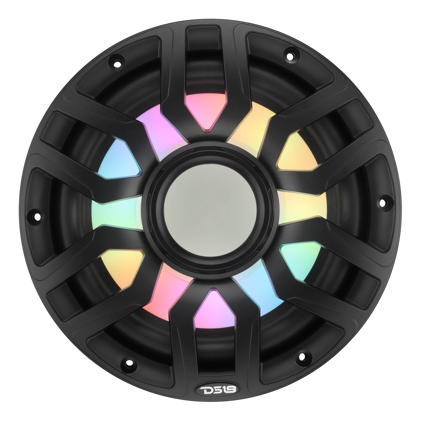 10” Marine Subwoofer with Hybrid Magnet Motor, Removable Grille and Digital LED Lights - 500W RMS 4-Ohm.