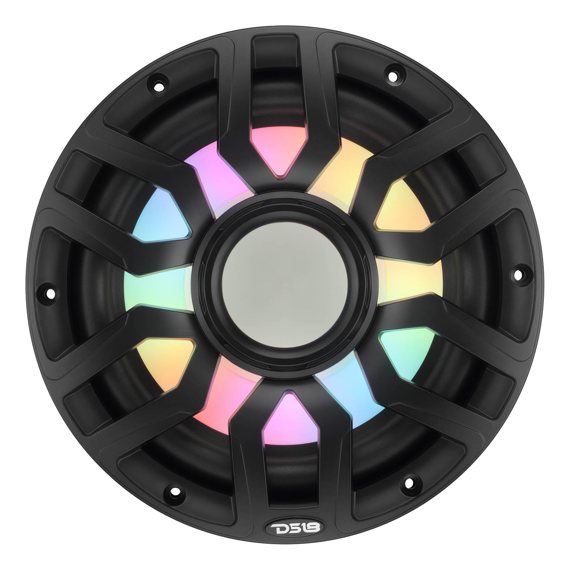 10” Marine Subwoofer with Hybrid Magnet Motor, Removable Grille and Digital LED Lights - 500W RMS 4-Ohm.
