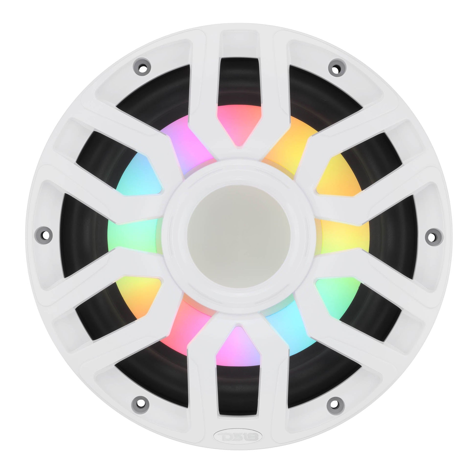 10” Marine Subwoofer with Hybrid Magnet Motor, Removable Grille and Digital LED Lights - 500W RMS 4-Ohm.
