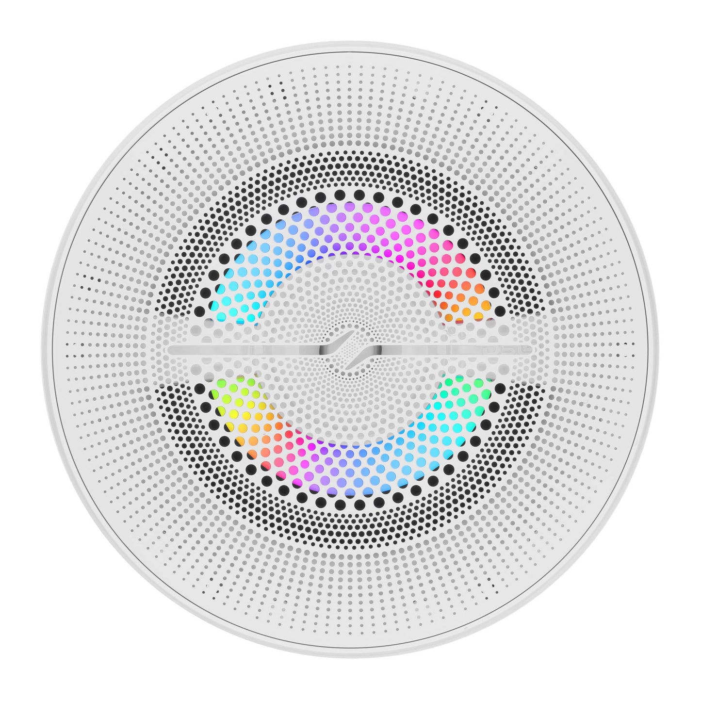Luxury 6.5” 2-Way Marine Coaxial Speaker with Digital LED Lights and Flush Magnetic Mount Grille | 150W RMS 4-Ohm.