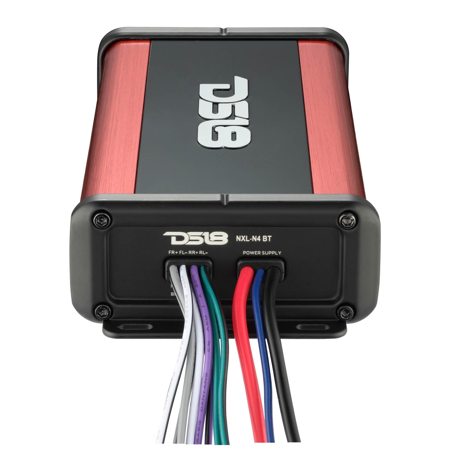 NXL 4-Channel Full-Range Class D Waterproof IP67 Marine and Powersports NANO Amplifier with Bluetooth 5.1 Receiver Built-In.