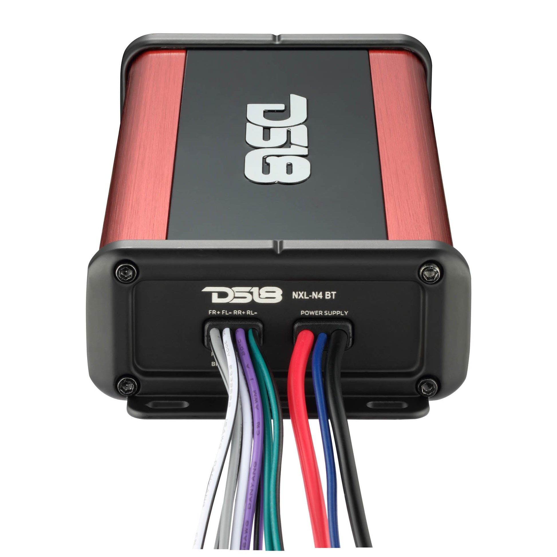 NXL 4-Channel Full-Range Class D Waterproof IP67 Marine and Powersports NANO Amplifier with Bluetooth 5.1 Receiver Built-In.