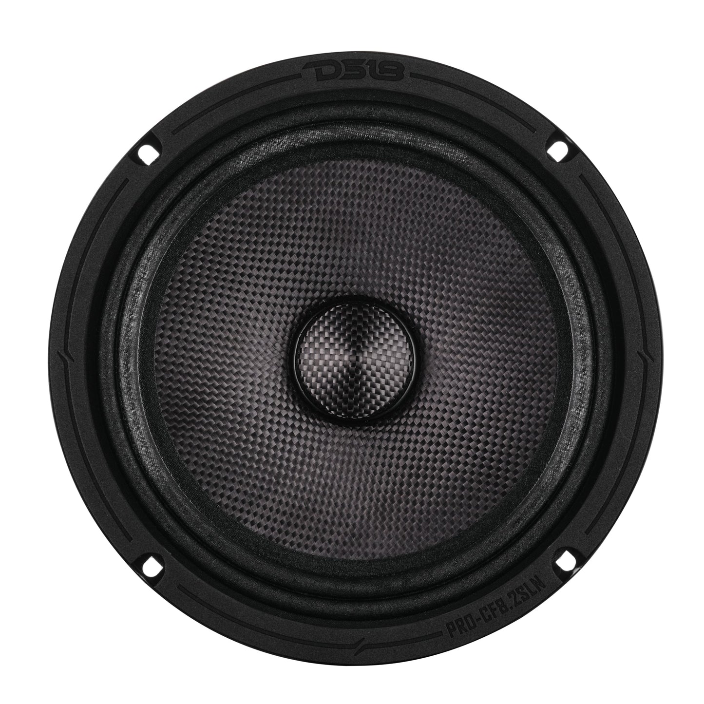 8” Slim Motorcycle & Motorsports Loudspeaker With Neodymium Magnet and Water Resistant Carbon Fiber Cone | 200W RMS 2-Ohm.