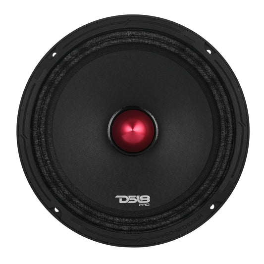 PRO 10" Slim Neodymium Mid-Range Loudspeaker with Bullet | 250W RMS 4-Ohm.