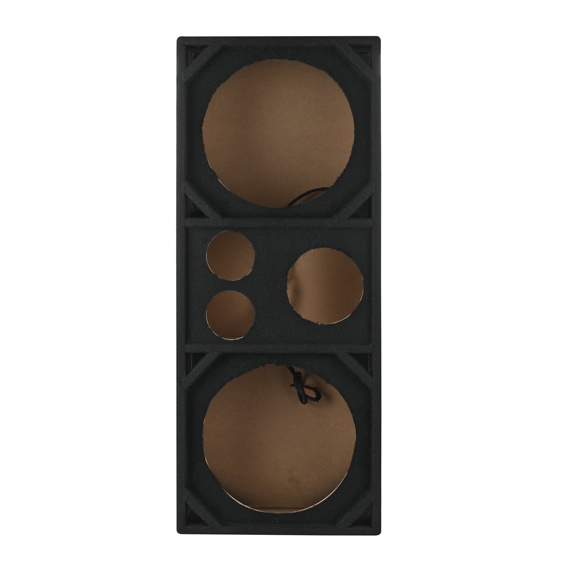 Dual 12” + Dual 4” Tweeter + 2” Driver Ported Voceteo Empty Enclosure | Speakon-Ready.