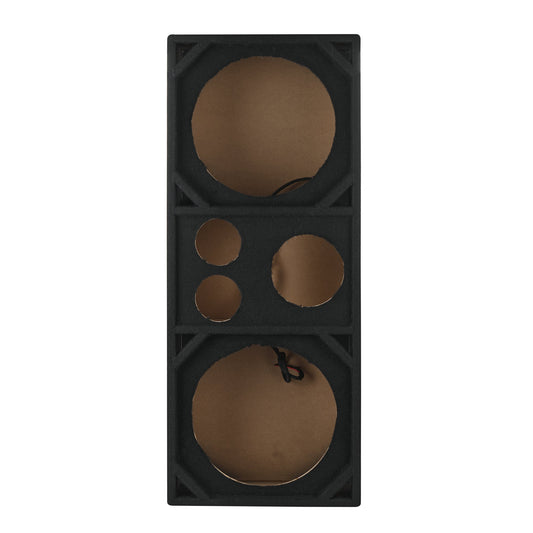 Dual 12” + Dual 4” Tweeter + 2” Driver Ported Voceteo Empty Enclosure | Speakon-Ready.