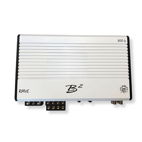 B2 Audio RAVE Series 800 Watt RMS 1 Ohms 4 Channel Class-D Car Audio Amplifier.