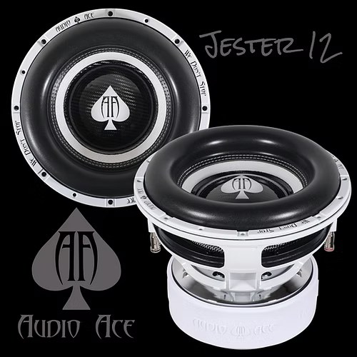 Audio Ace Jester 12” Subwoofer with Dyeable Cone – 3000W RMS Dual 2 Ohm - Audio Sellerz