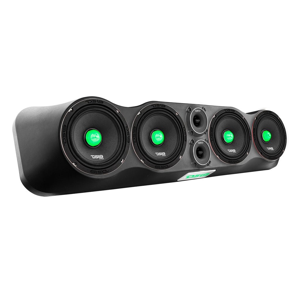 35" High Density ABS Universal Speakers Enclosure 4 X 6.5" and 2 x 3" Tweeters - Multi-Application Design for Cars, Trucks, ATVs, UTVs - Sold by Audio Sellerz