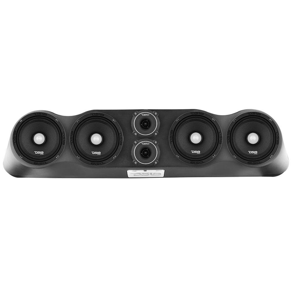 35" High Density ABS Universal Speakers Enclosure 4 X 6.5" and 2 x 3" Tweeters - Multi-Application Design for Cars, Trucks, ATVs, UTVs - Sold by Audio Sellerz