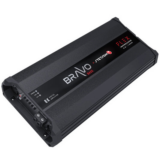 Stetsom Bravo Bass Flex 8K 0.5-1 Ohm Monoblock Car Amplifier - Audio Sellerz
