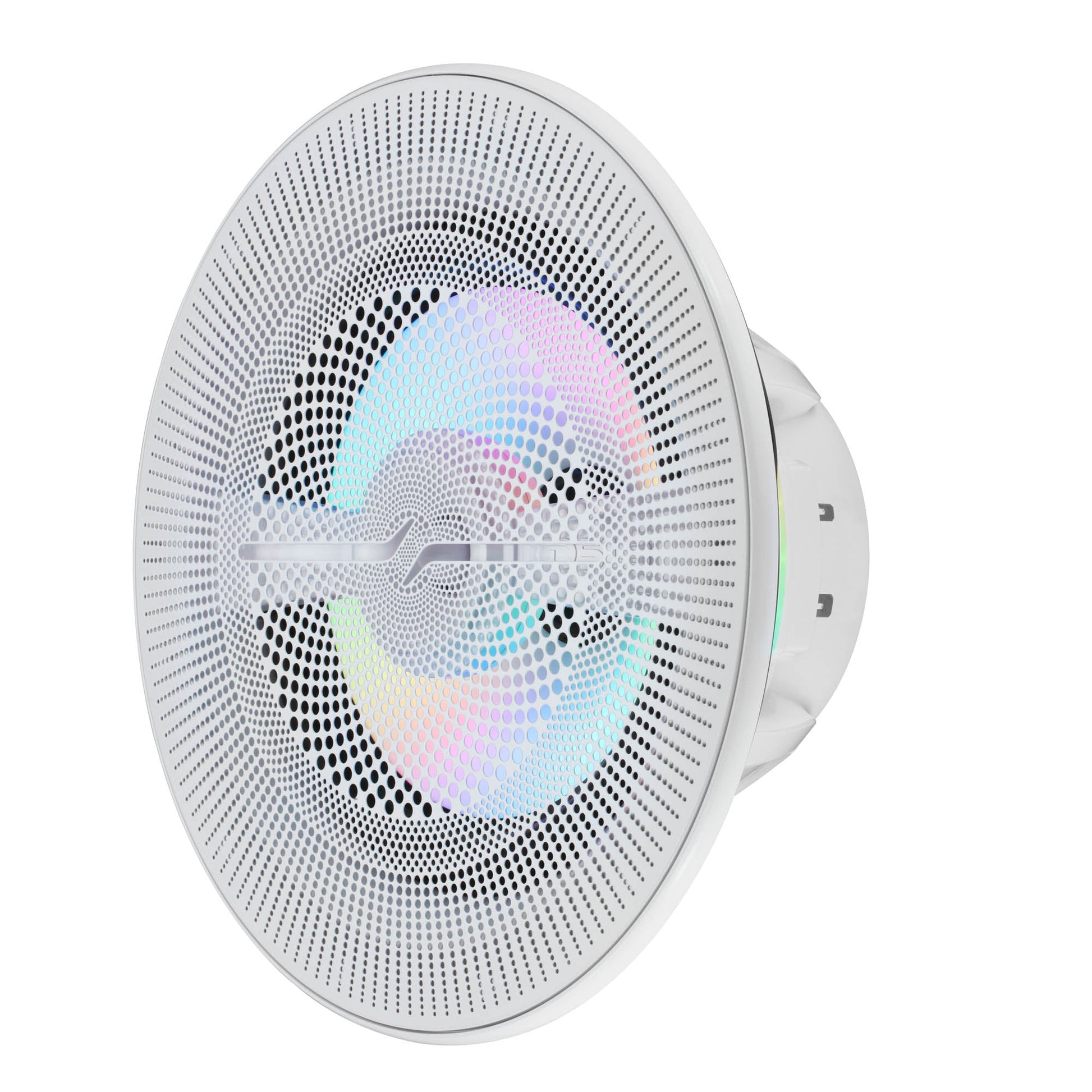 Luxury 6.5” 2-Way Marine Coaxial Speaker with Digital LED Lights and Flush Magnetic Mount Grille | 150W RMS 4-Ohm.