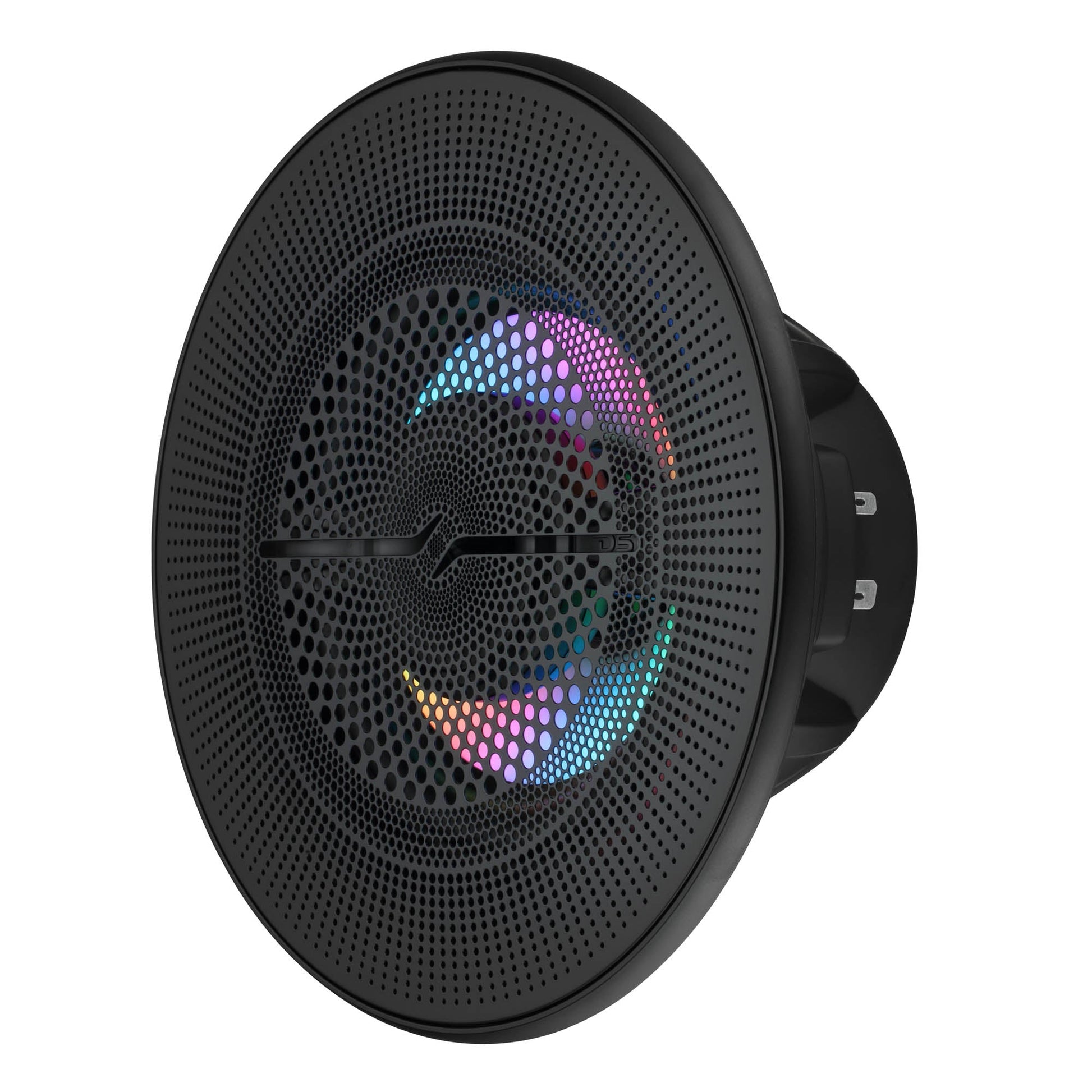 Luxury 6.5” 2-Way Marine Coaxial Speaker with Digital LED Lights and Flush Magnetic Mount Grille | 150W RMS 4-Ohm.