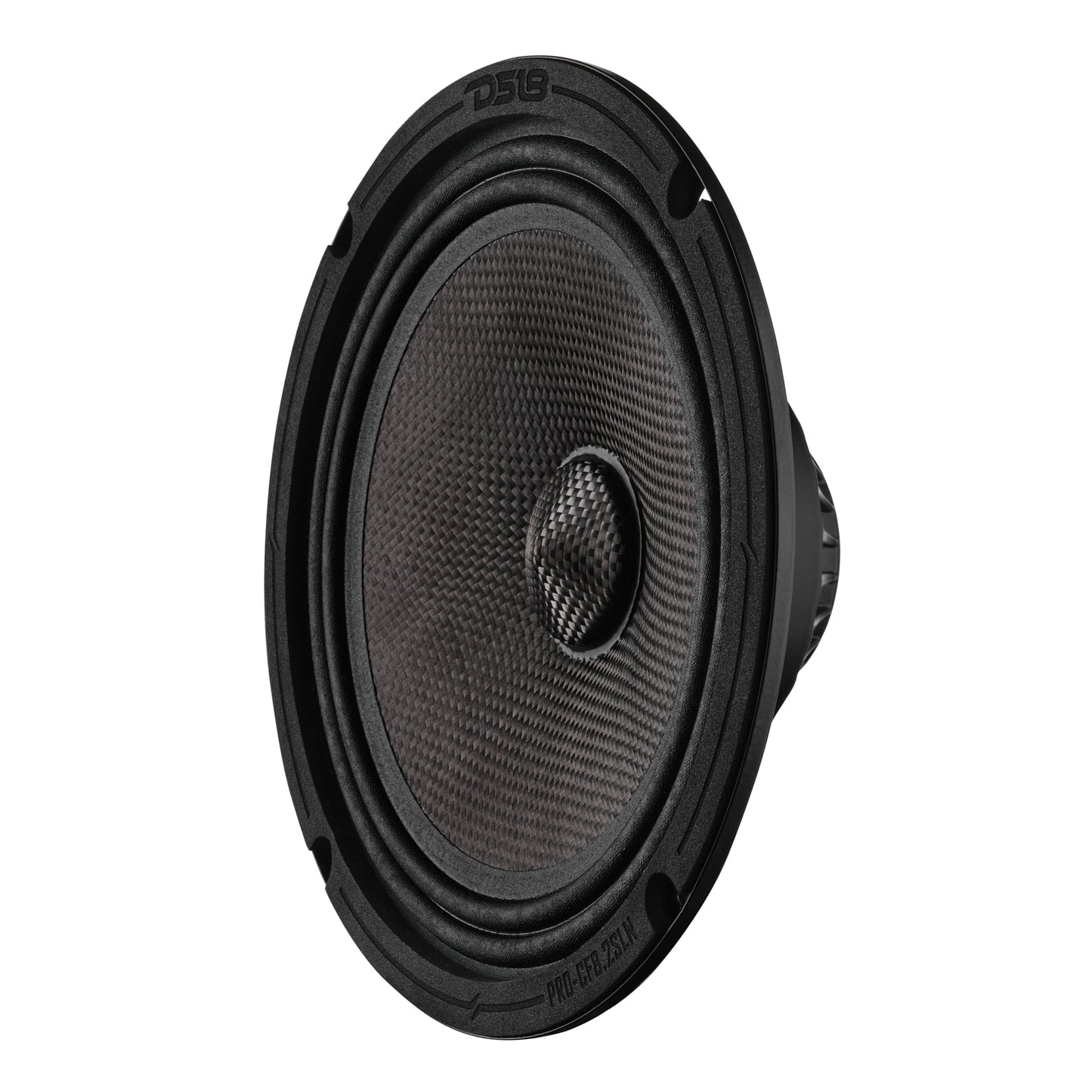 8” Slim Motorcycle & Motorsports Loudspeaker With Neodymium Magnet and Water Resistant Carbon Fiber Cone | 200W RMS 2-Ohm.