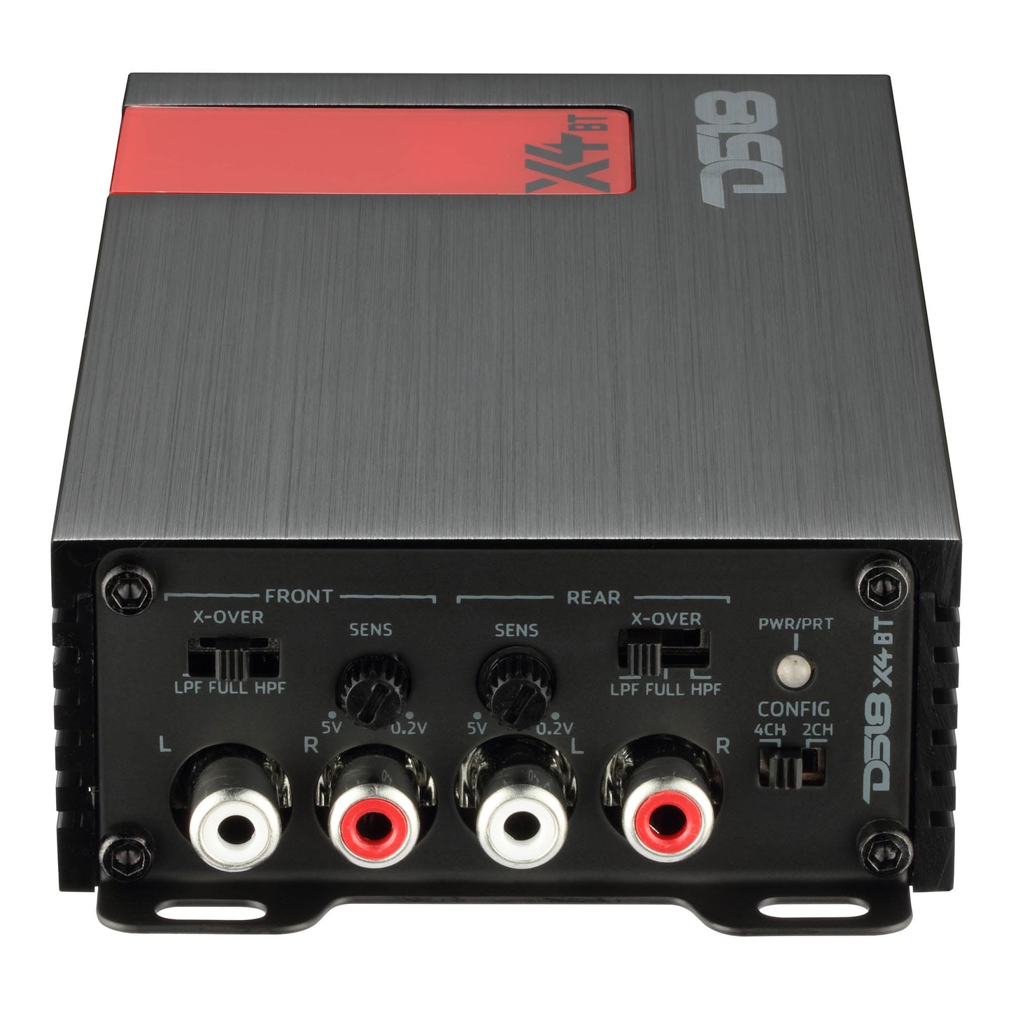 X 4-Channel Ultra Compact Full-Range Amplifier with Bluetooth Connectivity - 4 x 70 Watts Rms.