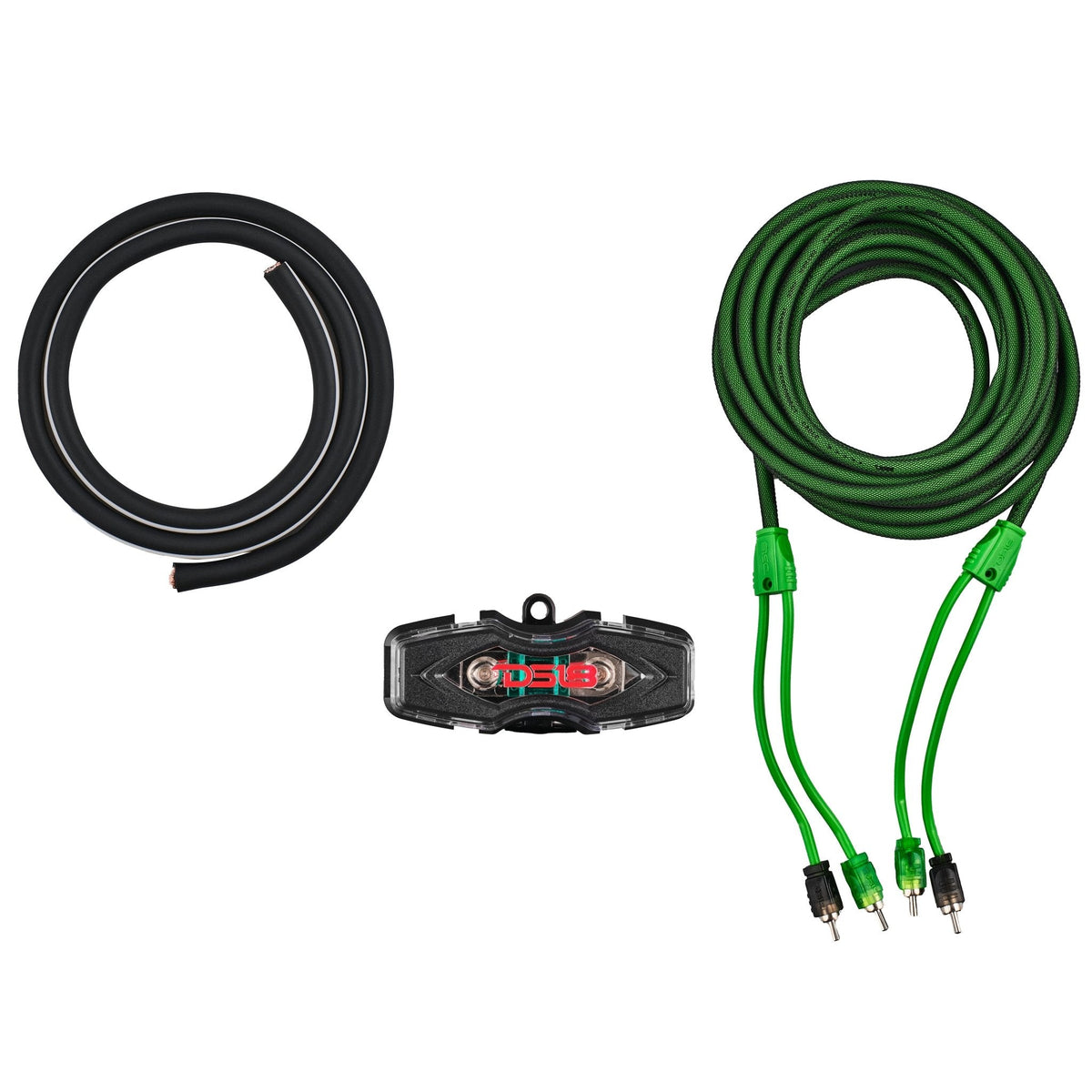 4-GA Amplifier Installation Wiring Kit - Green.
