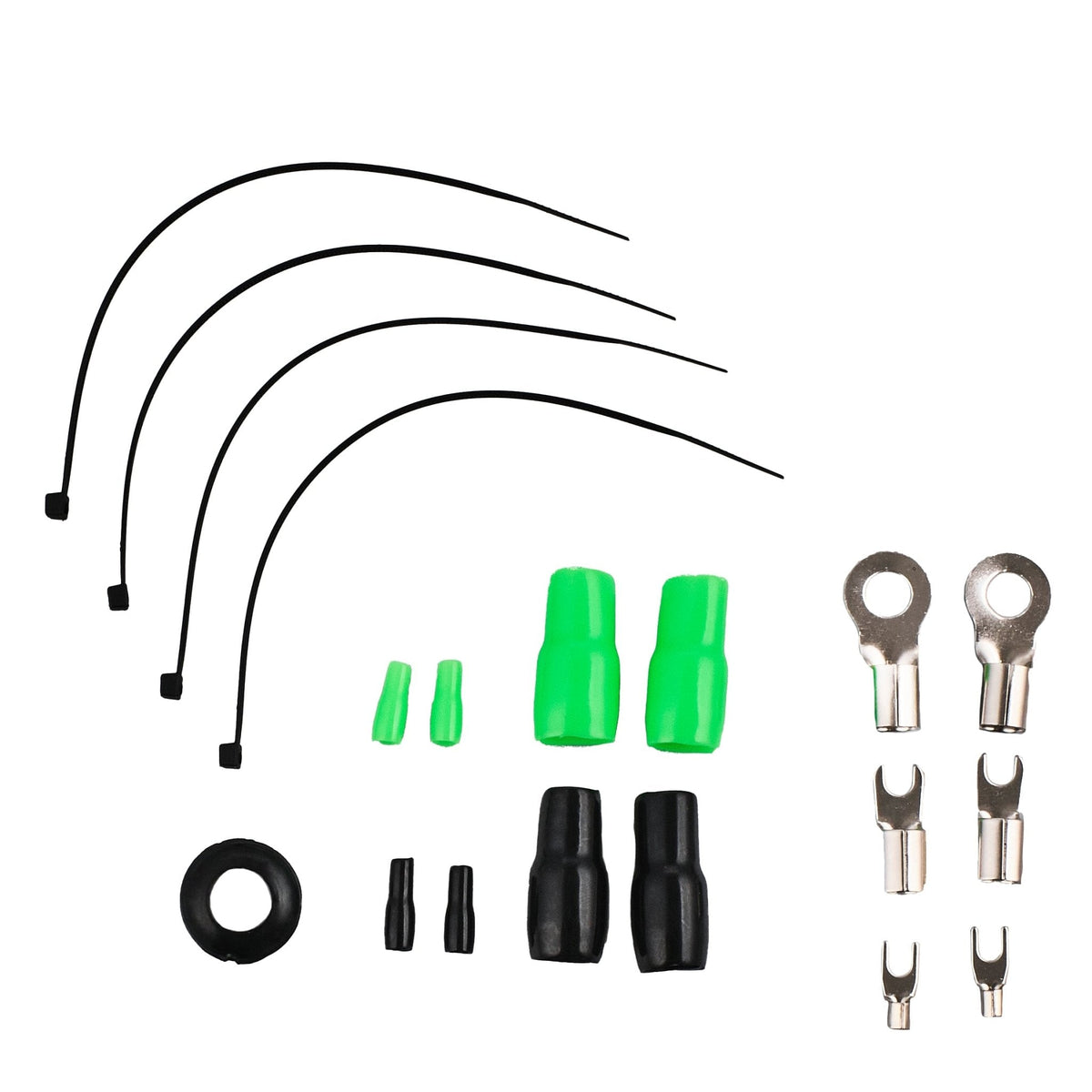 4-GA Amplifier Installation Wiring Kit - Green.