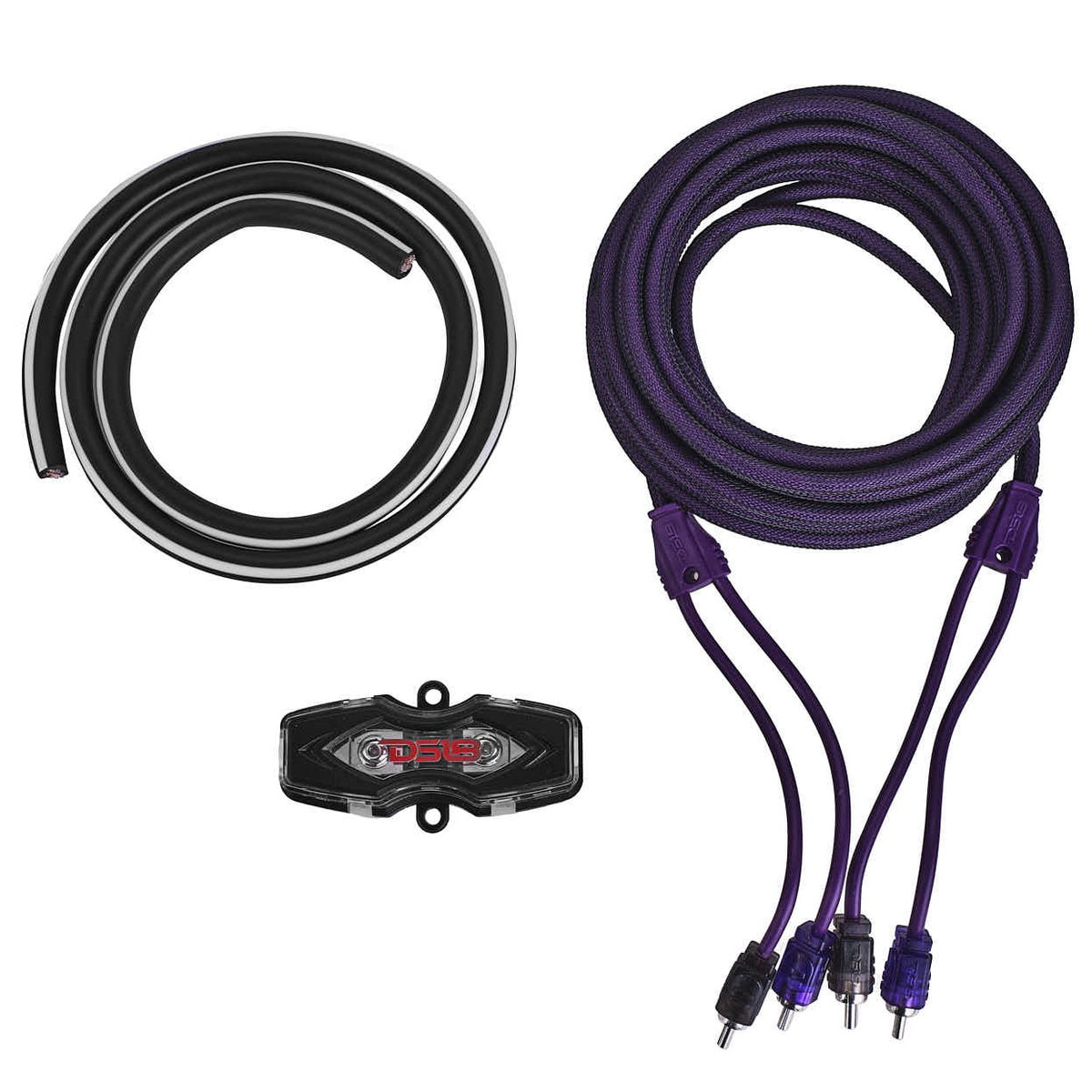 4-GA Amplifier Installation Wiring Kit - Purple.