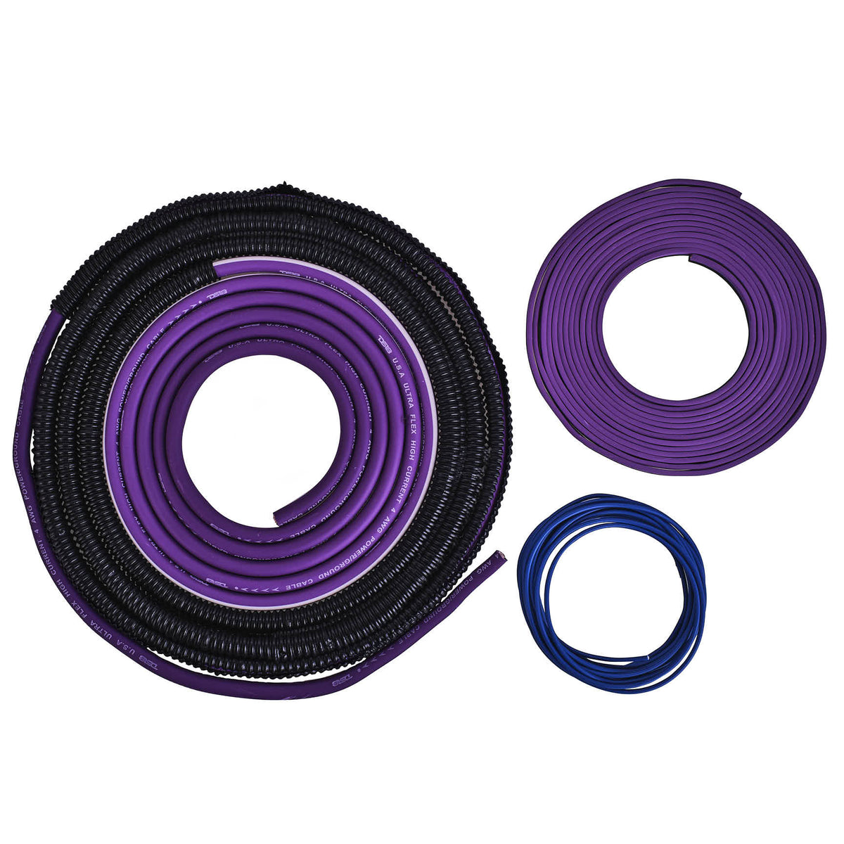 4-GA Amplifier Installation Wiring Kit - Purple.