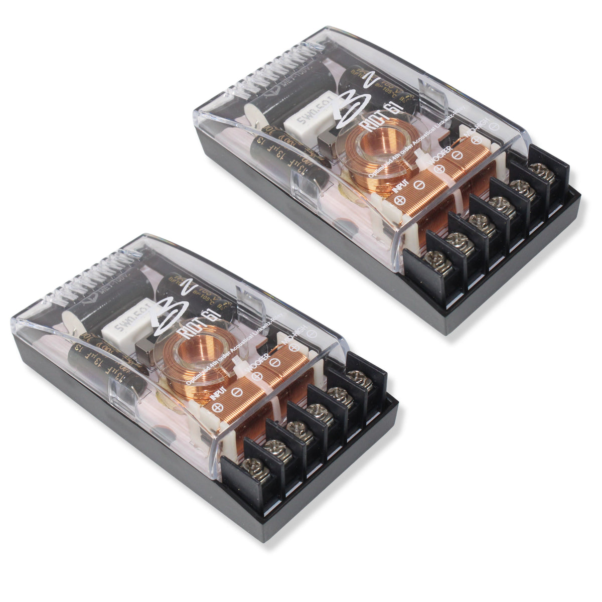 B2 Audio RIOT Series V2 6.5" 100 Watt RMS 4-Ohm Component Set With 1" Wide Band Tweeter & Crossover RIOT61