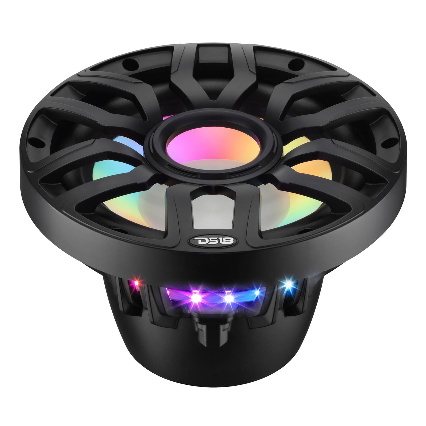 10” Marine Subwoofer with Hybrid Magnet Motor, Removable Grille and Digital LED Lights - 500W RMS 4-Ohm.