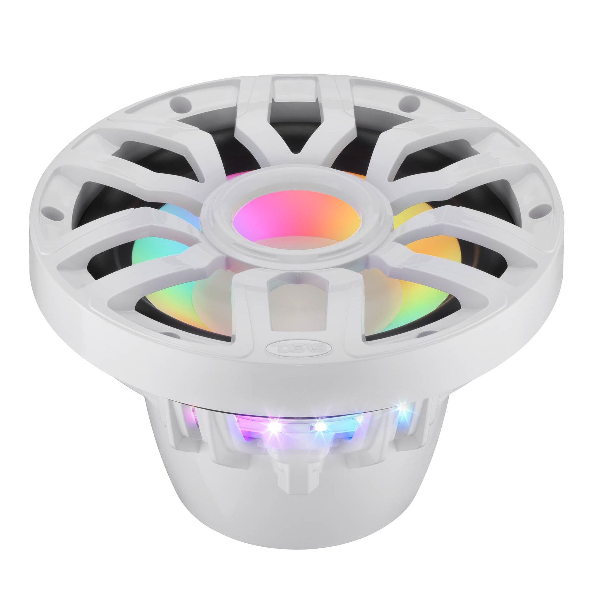 10” Marine Subwoofer with Hybrid Magnet Motor, Removable Grille and Digital LED Lights - 500W RMS 4-Ohm.