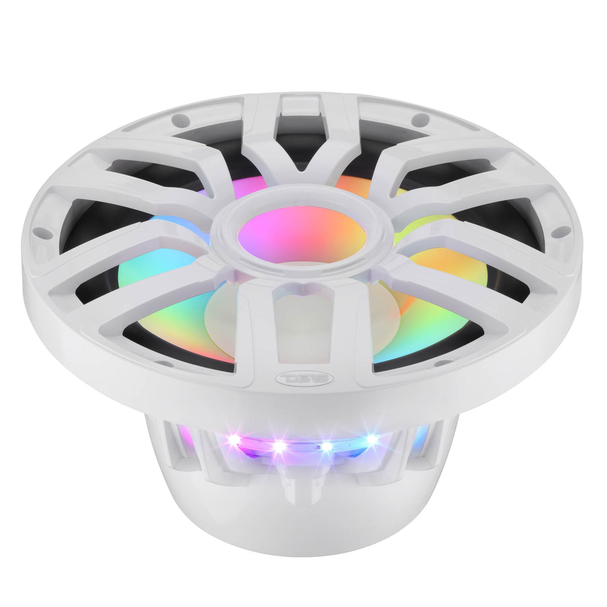 12” Marine Subwoofer with Hybrid Magnet Motor, Removable Grille and Digital LED Lights - 600W RMS 4-Ohm