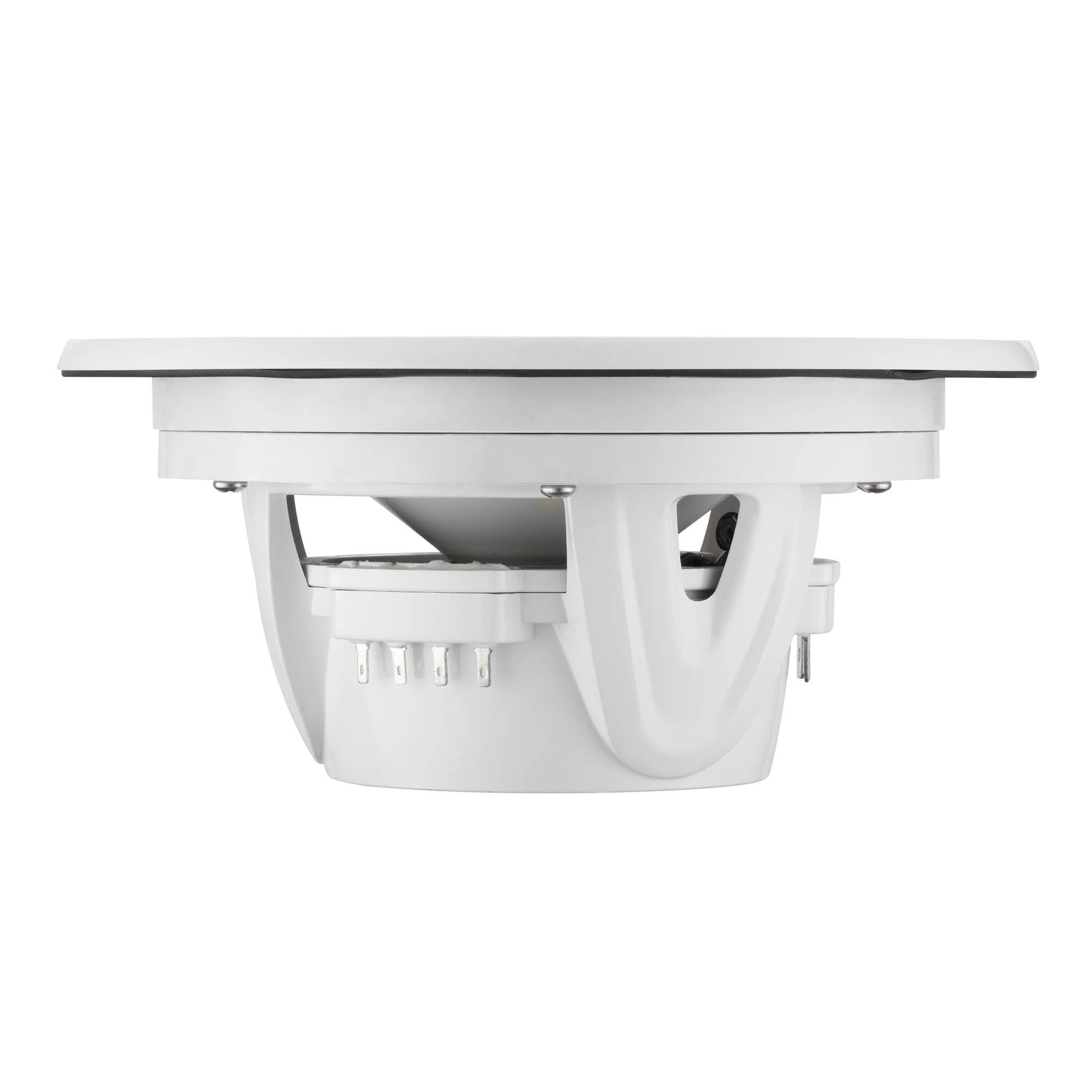 Luxury 6.5” 2-Way Marine Coaxial Speaker with Digital LED Lights and Flush Magnetic Mount Grille | 150W RMS 4-Ohm.