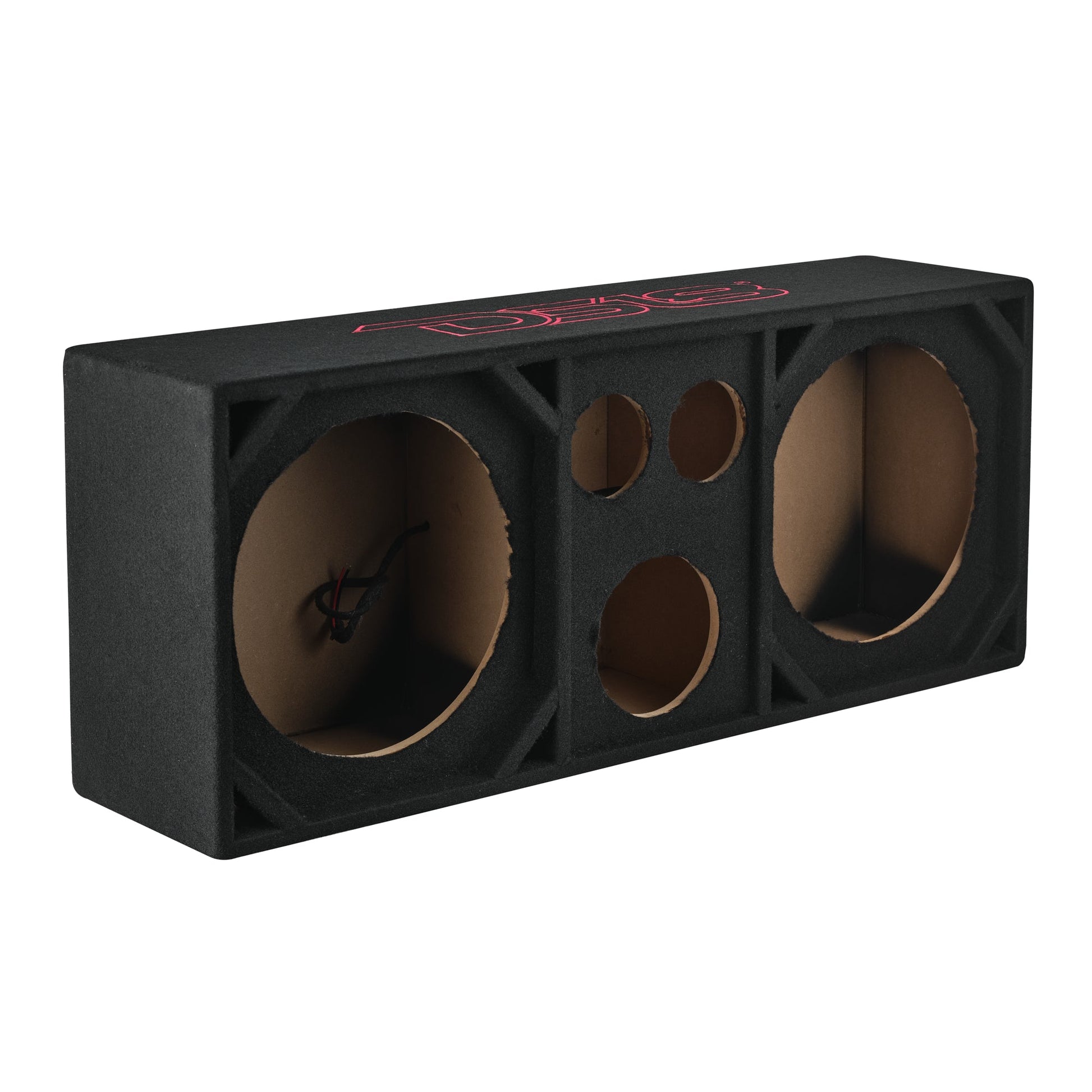 Dual 12” + Dual 4” Tweeter + 2” Driver Ported Voceteo Empty Enclosure | Speakon-Ready.