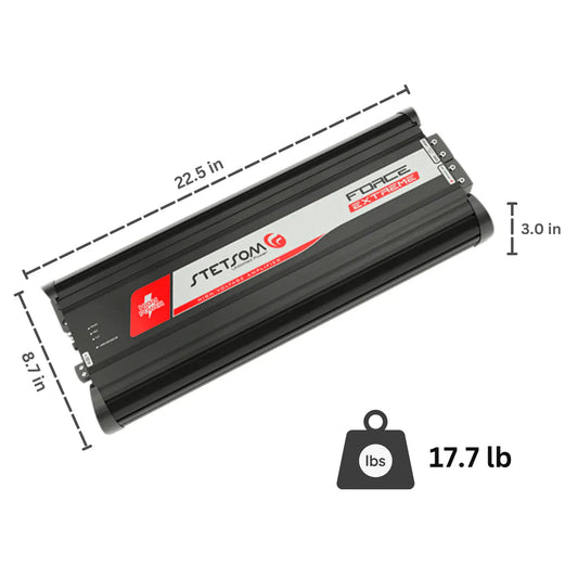 Stetsom FORCE EXTREME High Voltage Mono Car Audio Amplifier – 180,000 Watts RMS - Audio Sellerz