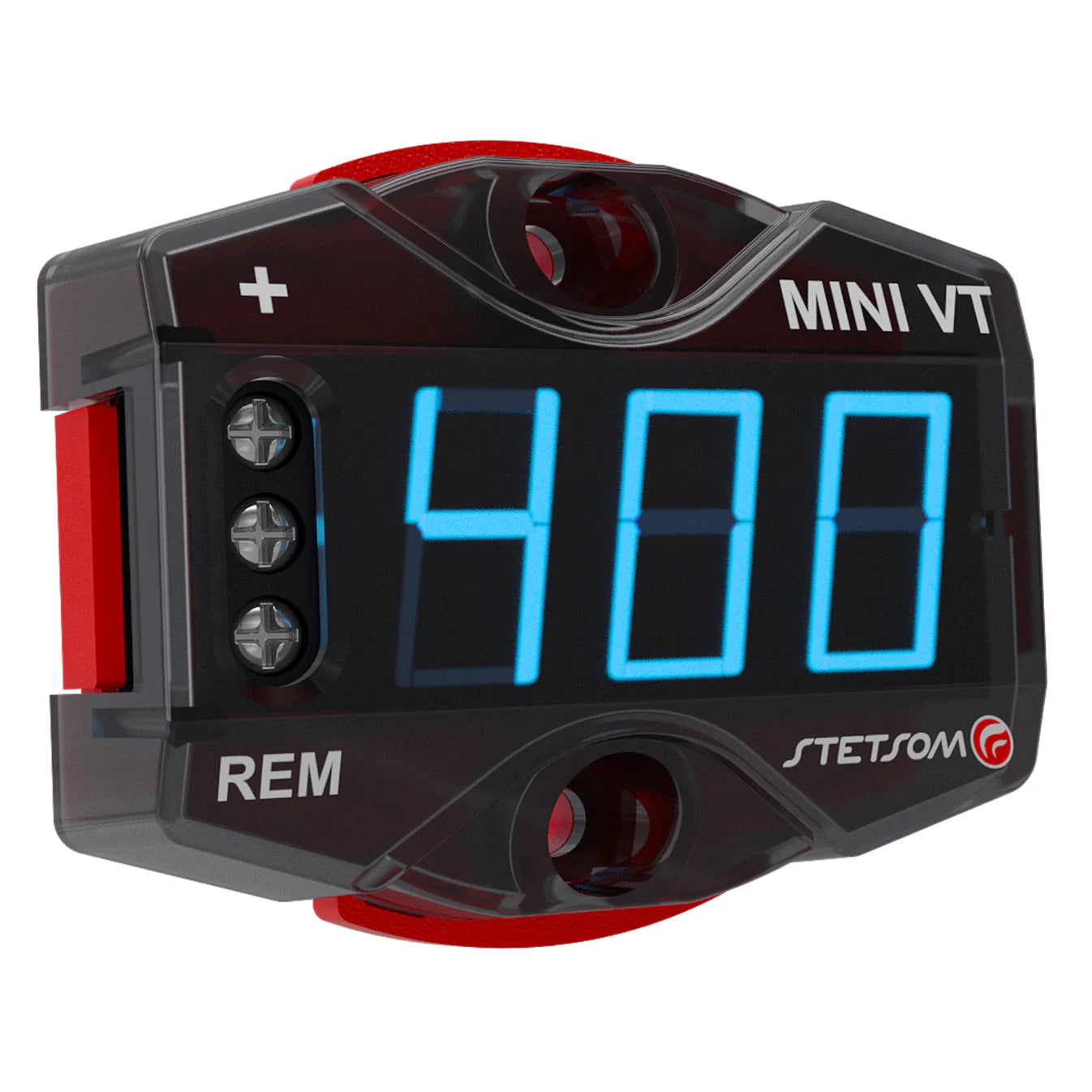 Stetsom MiniVT Digital Voltmeter Mini Automotive Battery VT Blue LED (HIGH VOLTAGE)