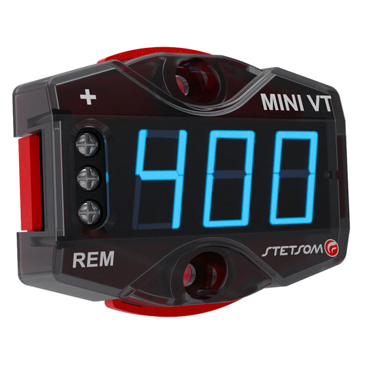 Stetsom MiniVT Digital Voltmeter – Blue LED High Voltage Battery Monitor - Audio Sellerz