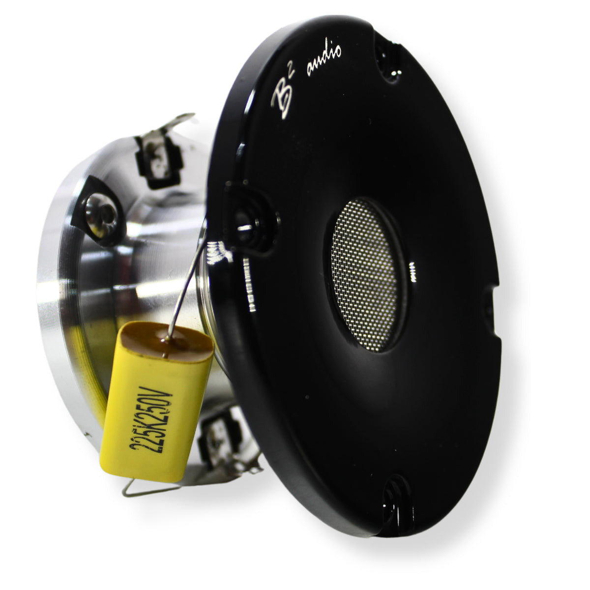 B2 Audio RAGE Series Pair of 1" 4-Ohm 20 Watt RMS Shallow Mount Compression Drivers, OD 3.15" w/ Horn RAGE CDR