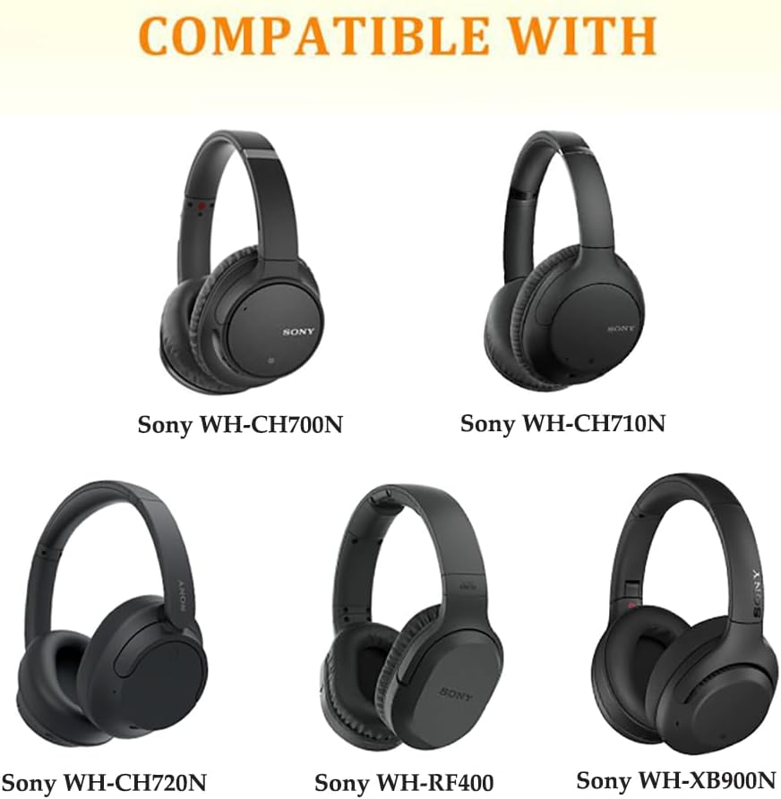 CS Cooling Gel Ear Pad Cushions for Sony Headphones WH-CH710N | CH700N | CH720N | XB900N | - product image 2 - Audio Sellerz