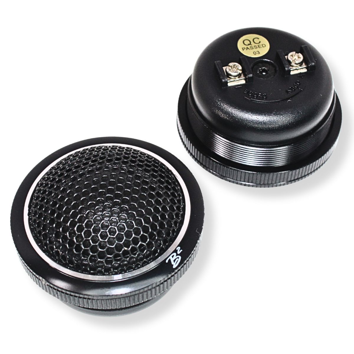 B2 Audio Pair of Mani Series 1.5" 15 Watts RMS 4 Ohms Flush Mount Sound Qualtiy Tweeters.
