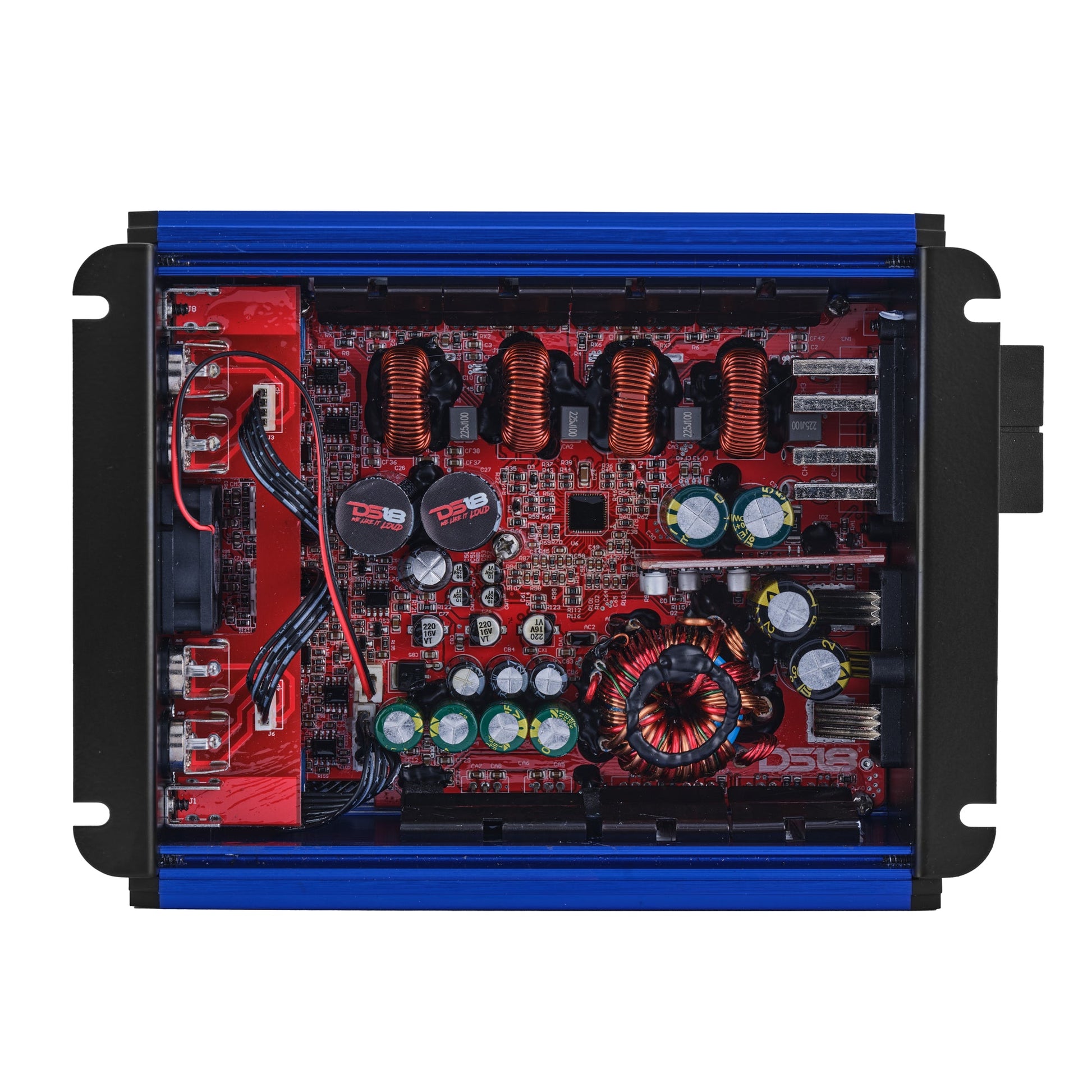 FRP Compact 4-Channel Full-Range Class-D Amplifier | 1200W RMS.